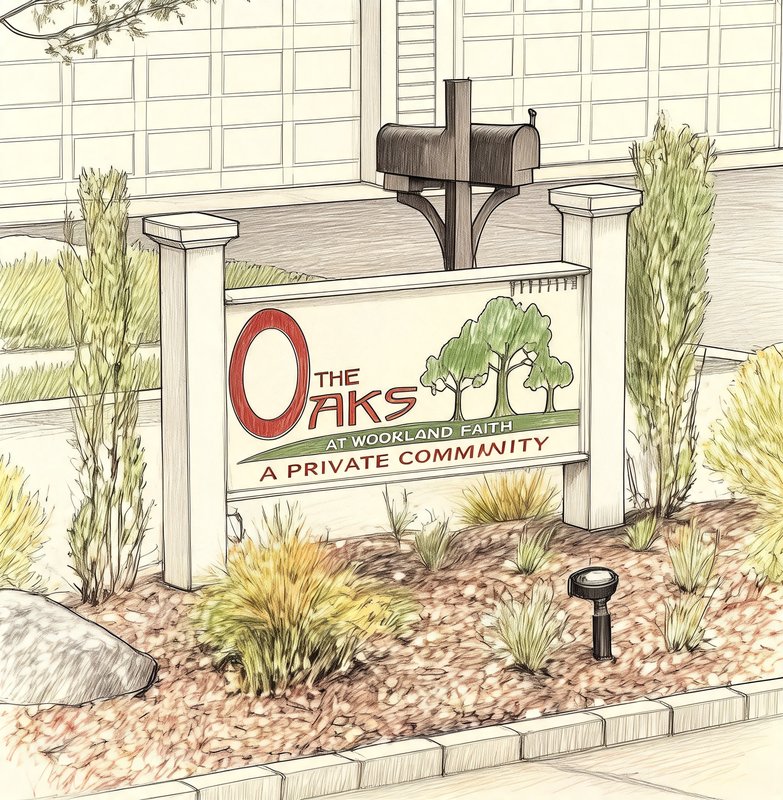 The Oaks at Hawkins Path community