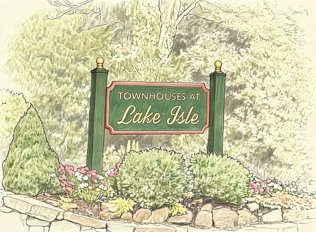 Townhouses at Lake Isle community